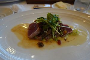 夕食はフォーシーズンズマウイのレストラン「spago」

美味しかった気が...