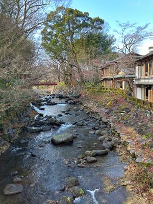 修善寺の町へ