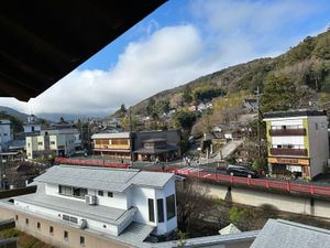 修善寺の町へ