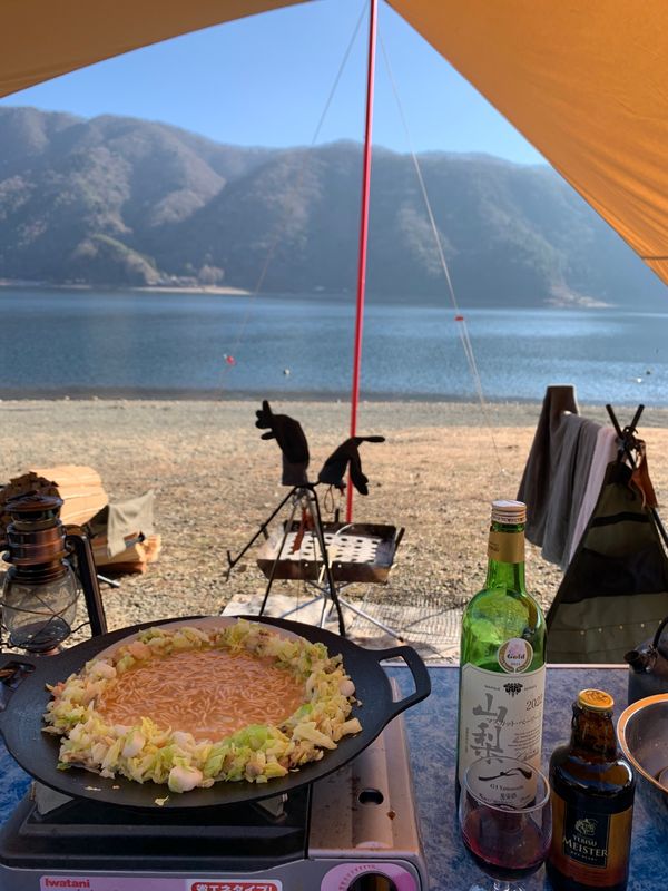 日本・山梨県「2023年末キャンプ」の写真