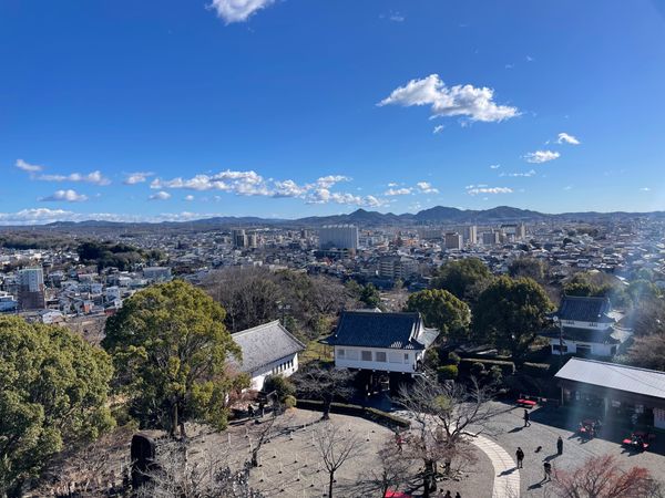 日本・愛知県「国宝犬山城」の写真：天気も良かったので天守からの眺めはとても...