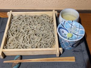 お昼は「手打ち蕎麦野和」というお店で。富山県産の新蕎麦を使った十割蕎麦でし...