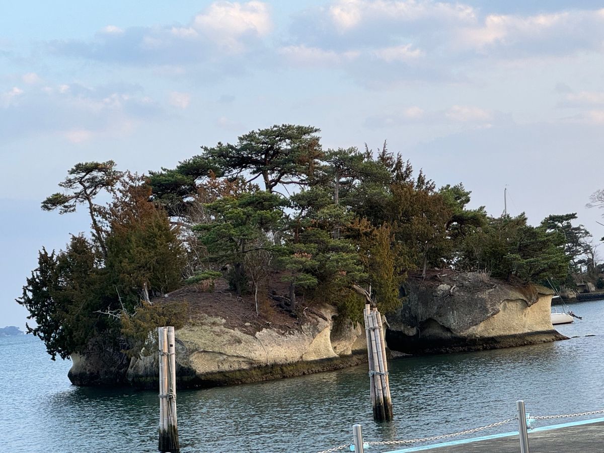 松島には午後に到着
在来線のみの移動は、初日でもあり経験がないのでドキドキ...