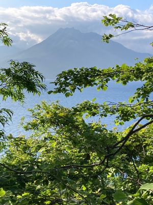 羊蹄山もなんとか見えてゴルフもできた。