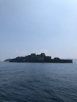 軍艦島に上陸できた。