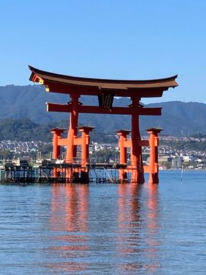 厳島神社と穴子。