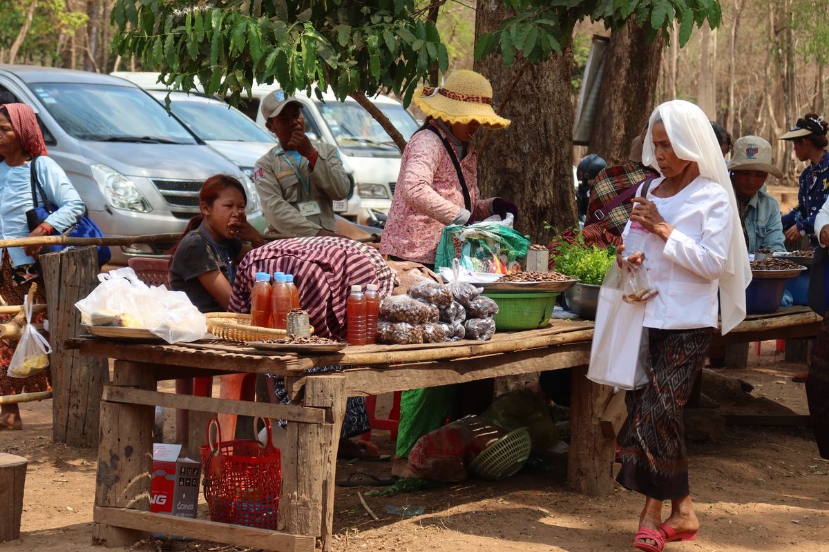 シェムリアップからプレアヴィヒアまでは片道約4時間。道中は日本では見ること...