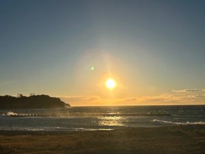 土肥温泉。
無料の足湯（人間のみ）♨️、
土肥桜は1月でほころび始め🌸
西...