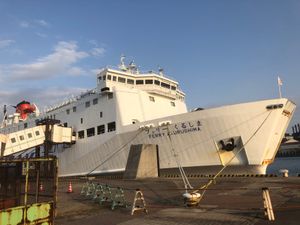 初めてフェリー泊
今治→小倉