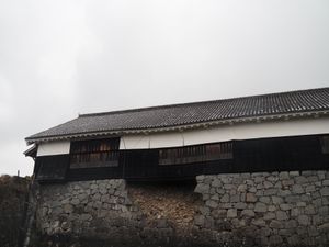 熊本城。
くもりでしたが、白黒な感じでこれはこれで良かった！
まだまだ復興...