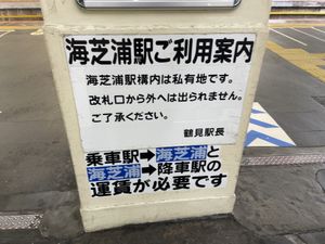 ちょいと寄り道してみたかったのが、鶴見線のこの海芝浦駅。本数が少ないので諦...