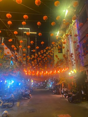 夜なるとまた違う街の景色が見れる
ランタンも綺麗でした