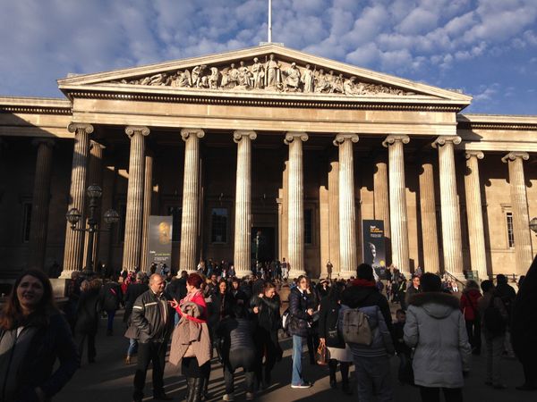 イギリス(英国)・ロンドン「ロンドン」の写真：大英博物館
当時出川イングリッシュが流行...