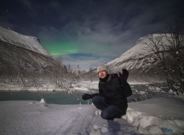 ノルウェー・トロムソ「ノルウェー」の写真：ギリ見えたオーロラ
