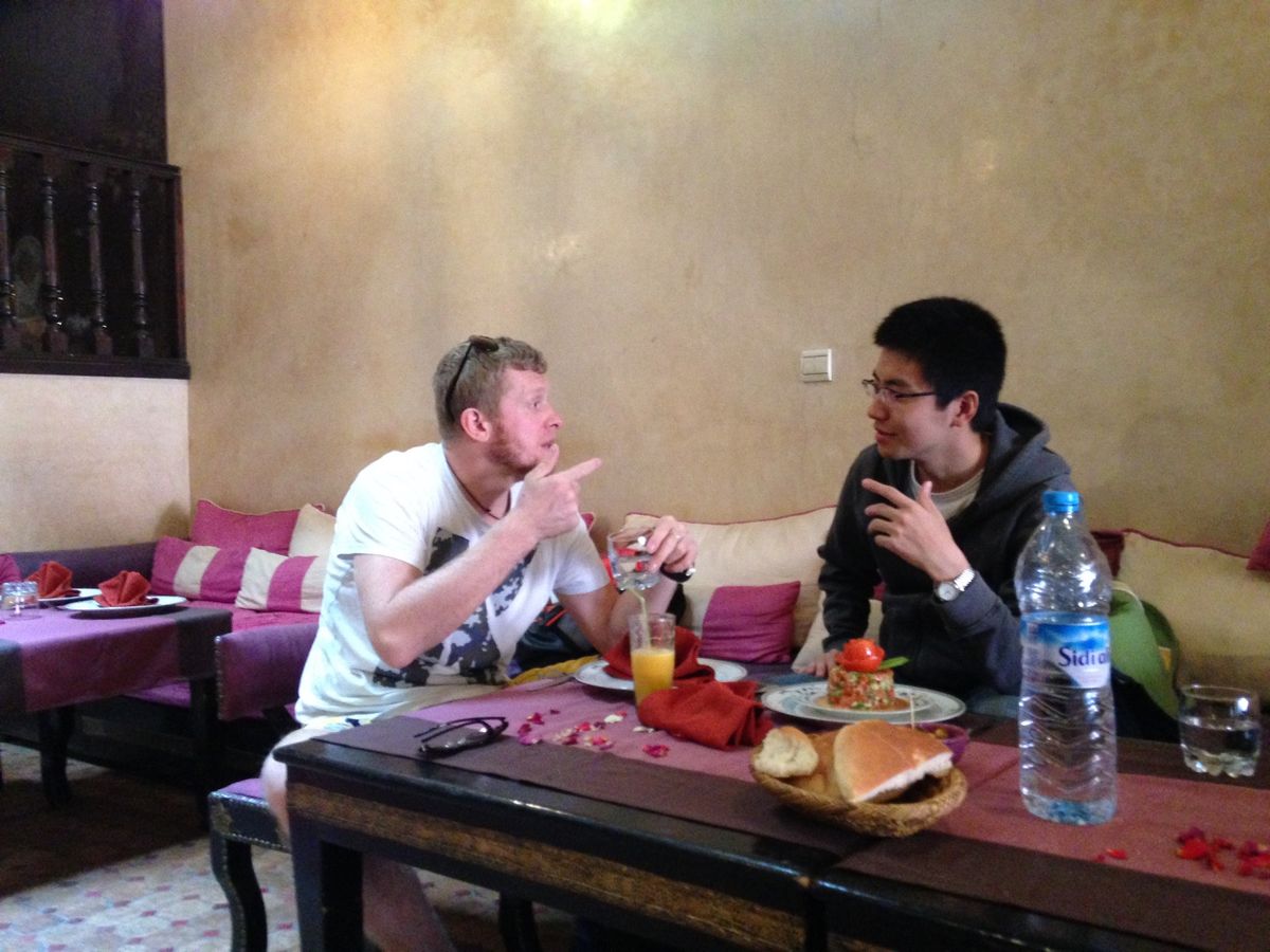 現地で知り合ったロシア人のバックパッカーにいろんな所に連れてってもらった