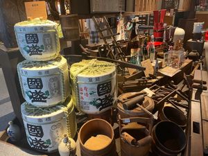 中埜酒造の酒の文化館。無料で入場できます。200年前の古い建物の中に酒造り...