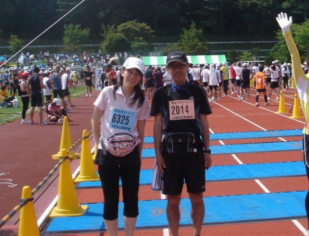 富士吉田火祭りロードレースに参加しました。延々と続く登り坂、未舗装のコース...