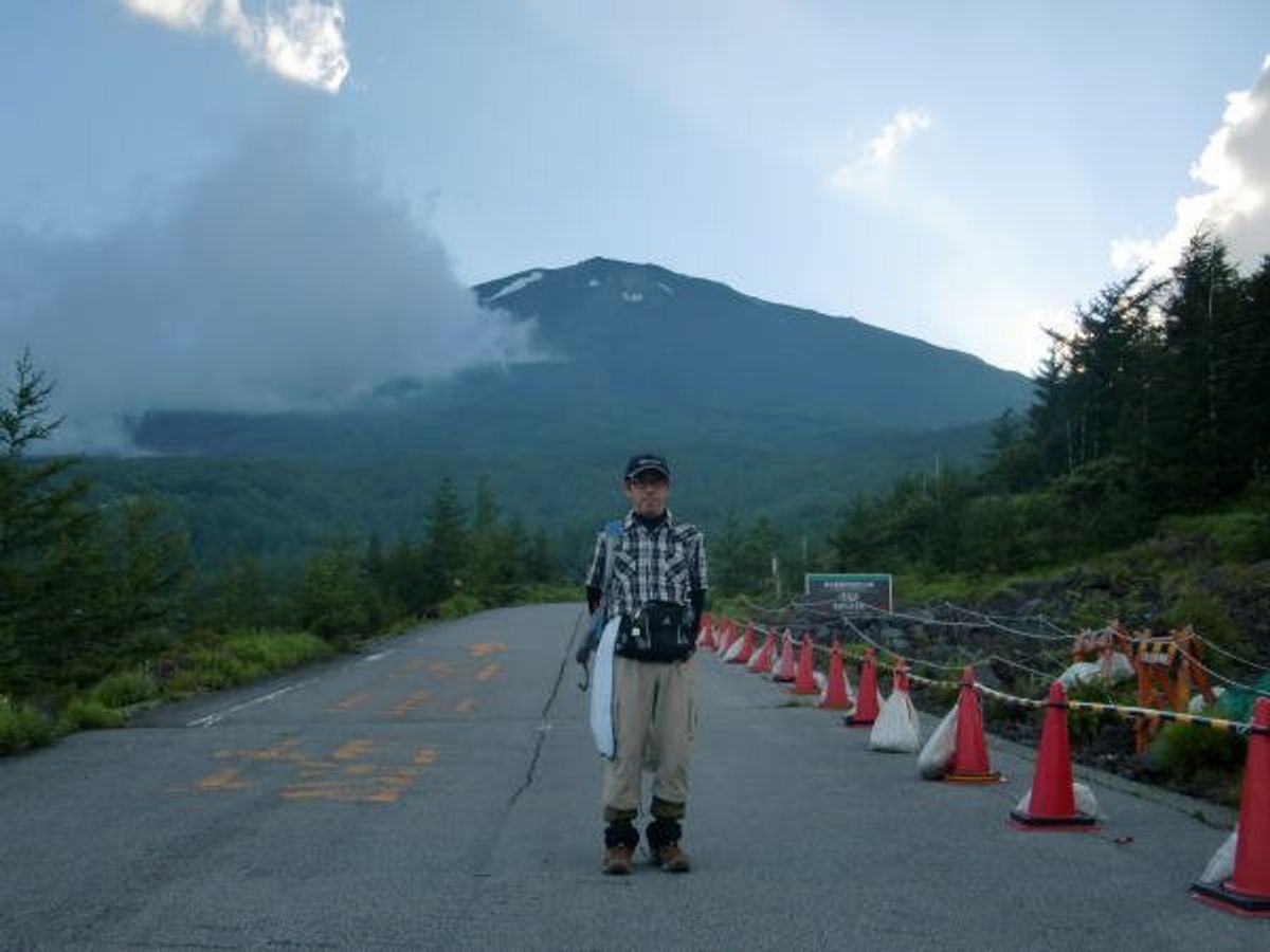 初めての富士登山。天気が良く最高でした。下りてからの頭痛はつらかったけど…。