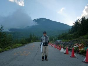 初めての富士登山。天気が良く最高でした。下りてからの頭痛はつらかったけど…。