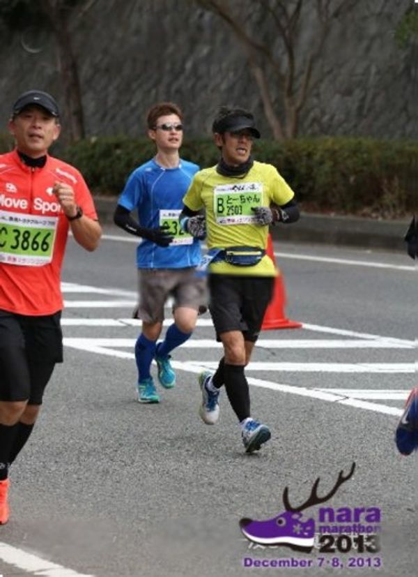 日本・奈良県「奈良　奈良マラソン一泊一人旅。」の写真：足の故障、２回のトイレストップも何とかサ...