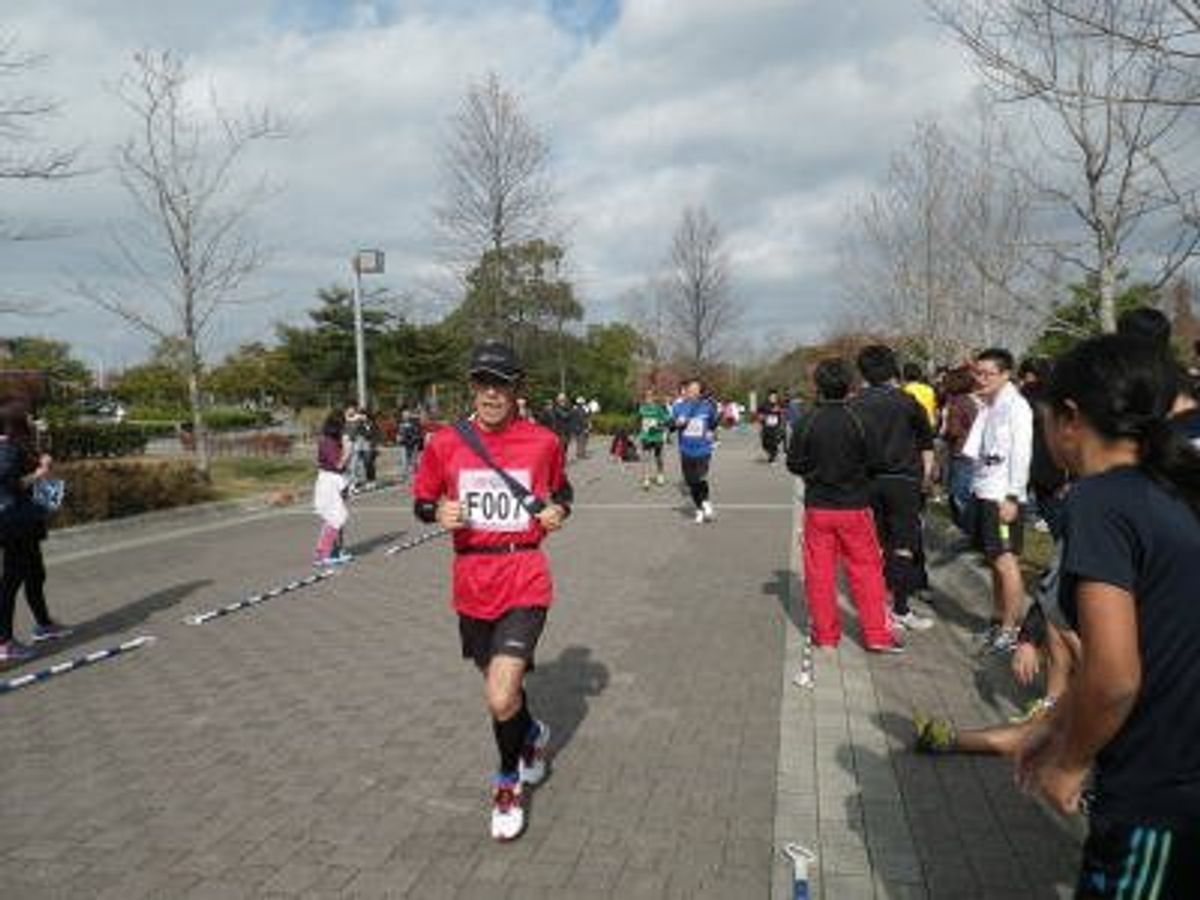 ４回タスキをつないで合計１７キロ走りました。