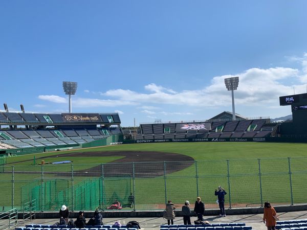 日本・大分県「大分〜宮崎〜熊本旅行」の写真：偶然、宮崎で巨人軍のキャンプに遭遇しました
