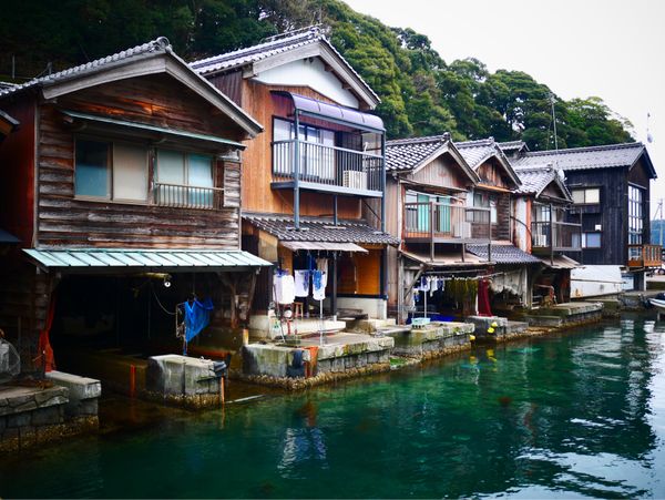 日本・京都府「京丹後 旅行」の写真：伊根の舟屋を散策
