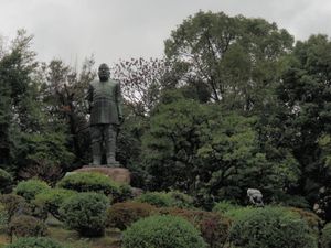 西郷どん、天璋院様、大久保郷、
くもりすぎて伝わらない桜島😂