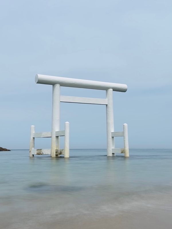日本・佐賀県「福岡・佐賀・長崎 旅行」の写真：櫻井神社 二見ヶ浦 海中大鳥居