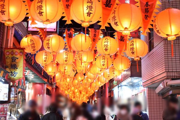 日本・長崎県「長崎ランタンフェスティバル2024」の写真：新地中華街
眼鏡橋