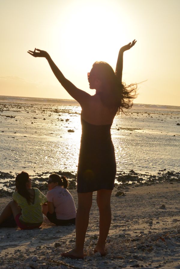 インドネシア・バリ「記念旅行」の写真：ギリ島のサンセットビーチから眺める
バリ...