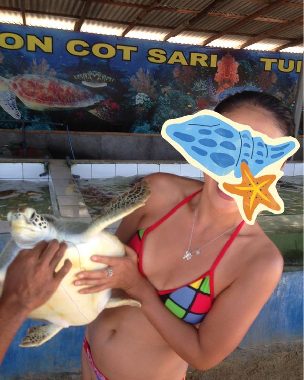 インドネシア・バリ「記念旅行」の写真：ヌサドゥアからジェットスキーで亀の島へ
...