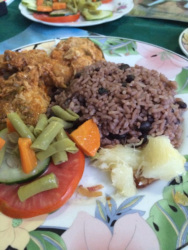 メキシコ・メキシコ空港「初キューバ」の写真：Casaでの食事はキューバの家庭料理
ご...