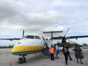 初バハマなのに何故かメインのナッソーではなく
小型機に乗り換えてフリーポー...