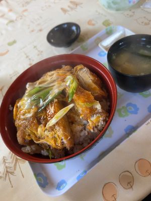 3度もお世話になった南種子町の大関食堂
かつ丼に1番人気の鶏の唐揚げ定食、...