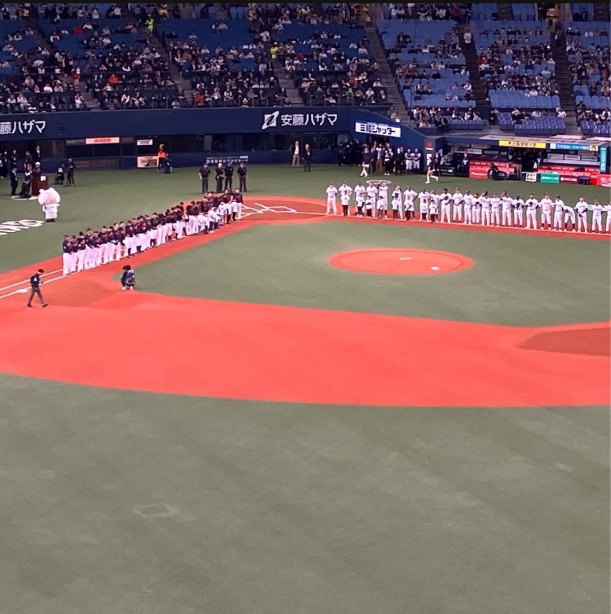 京セラドーム大阪で開催された
日本×欧州代表

初京セラドーム！
とっても...