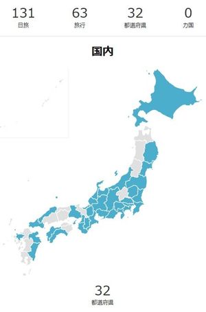 茨城、高知、埼玉、新潟、宮崎　クリア。
埼玉は東京→埼玉→茨城を走った柴又...