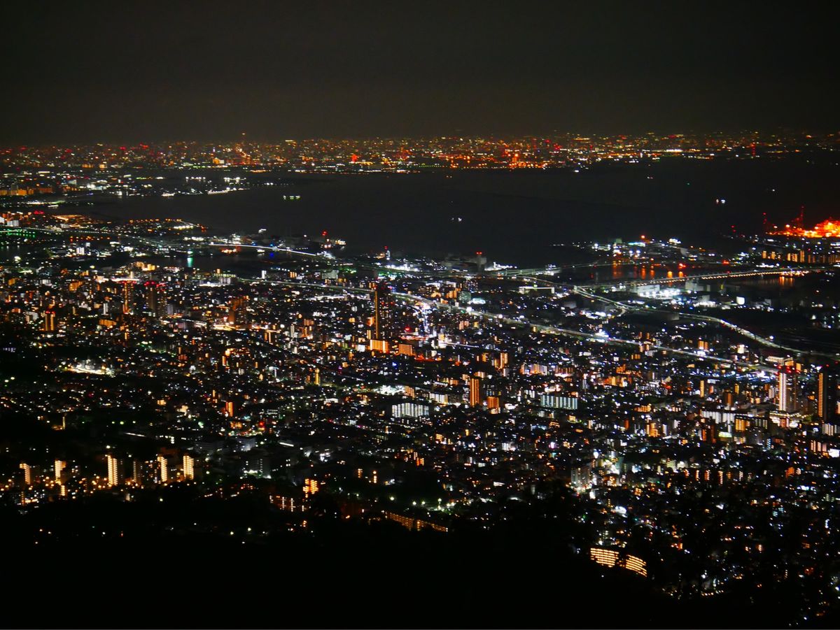 夜景 摩耶山 掬星台