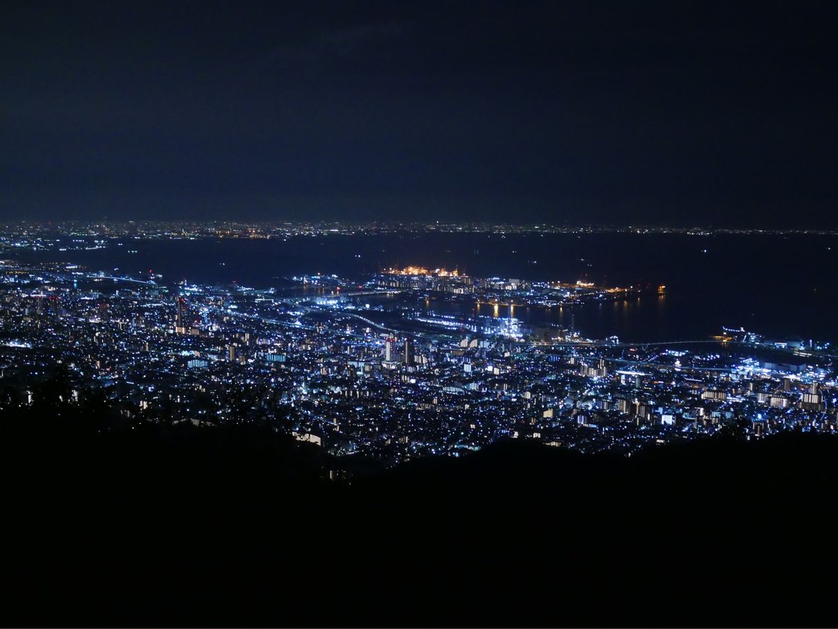夜景 摩耶山 掬星台