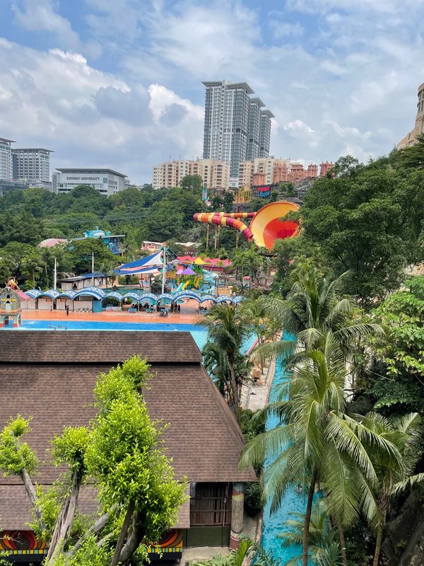 マレーシア・マラッカ「マレーシア女子三世代旅」の写真：娘が楽しみにしていたサンウェイラグーンへ...