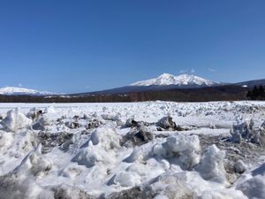 知床から釧路までの道中、天に続く道や阿寒のアイヌコタンに立ち寄る
天気が良...