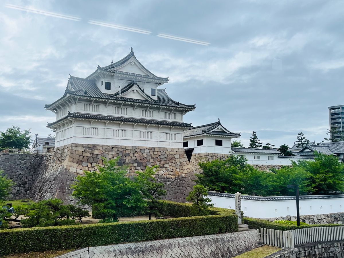 福山城@福山駅から