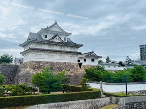 福山城@福山駅から