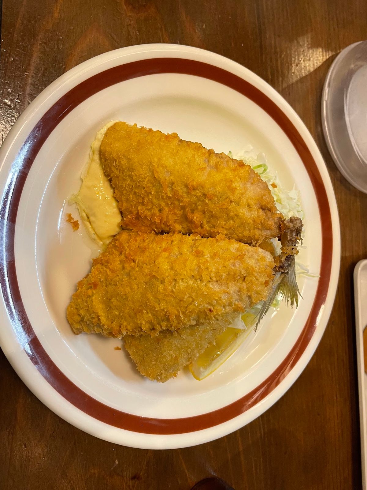 一枚目、アジフライ絶品！！！