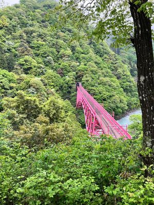 展望台からは走る列車を見ることもできます。