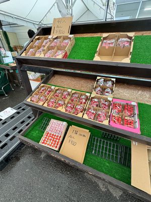 里の駅いちのみや

いちごが4パックで900円？
120粒で900円？

...