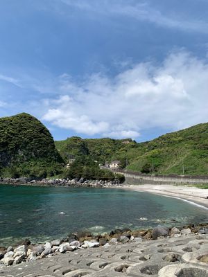 無事に着陸。美しい島、衝撃的な感動の中です。