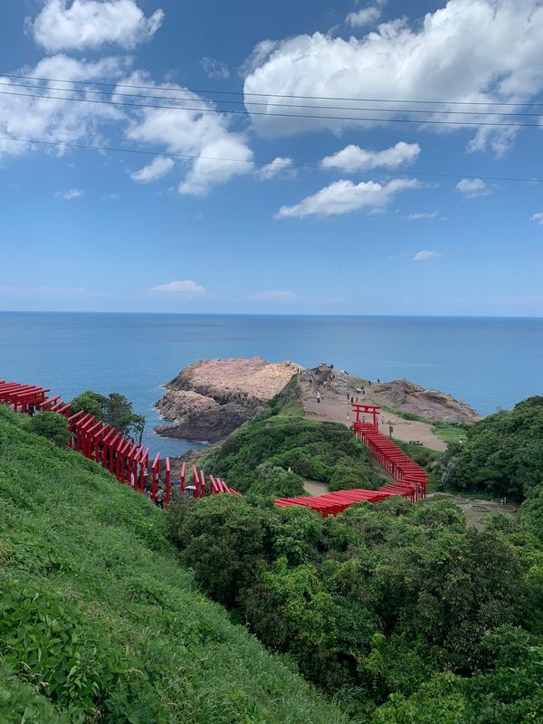 日本・山口県「山口旅行」の写真：大渋滞からの絶景