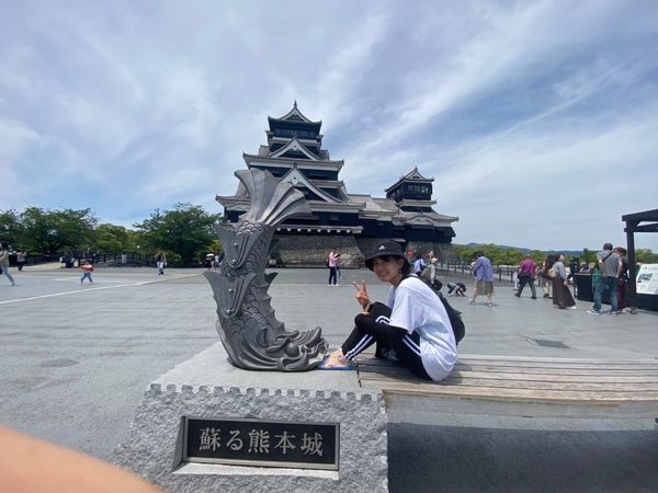 日本・大分県「九州（熊本、宮崎、大分）」の写真：熊本城。ちょーカッコよかった✨
天気もよ...