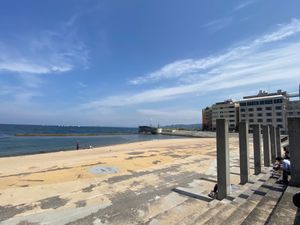 別府で美味しいラーメン食べて、海をお散歩‼️海の匂いすごかった